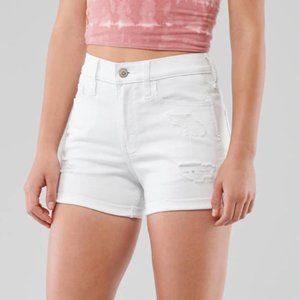 White Demin Shorts